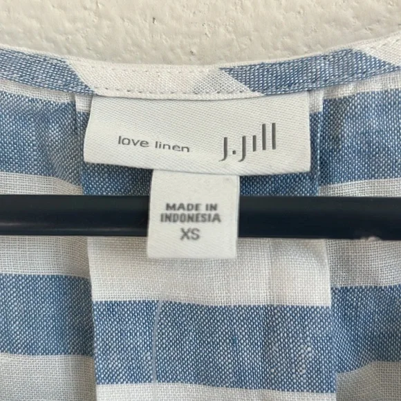 J. Jill Blue and White Striped Maxi Dress - Picture 3 of 8